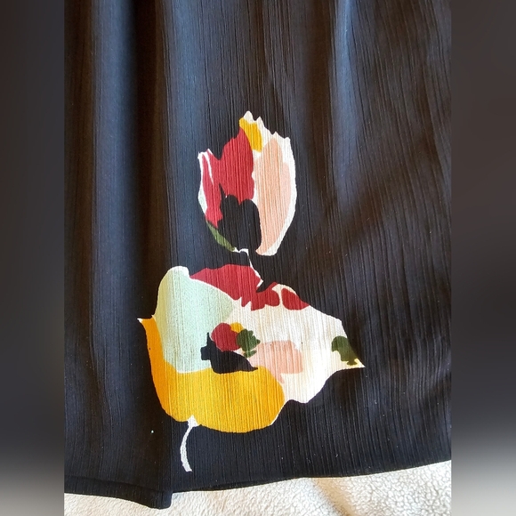 Madewell Tie Front 3/4 Sleeve Mini Dress Drifting Flowers Women's Sz 0 - Picture 6 of 14